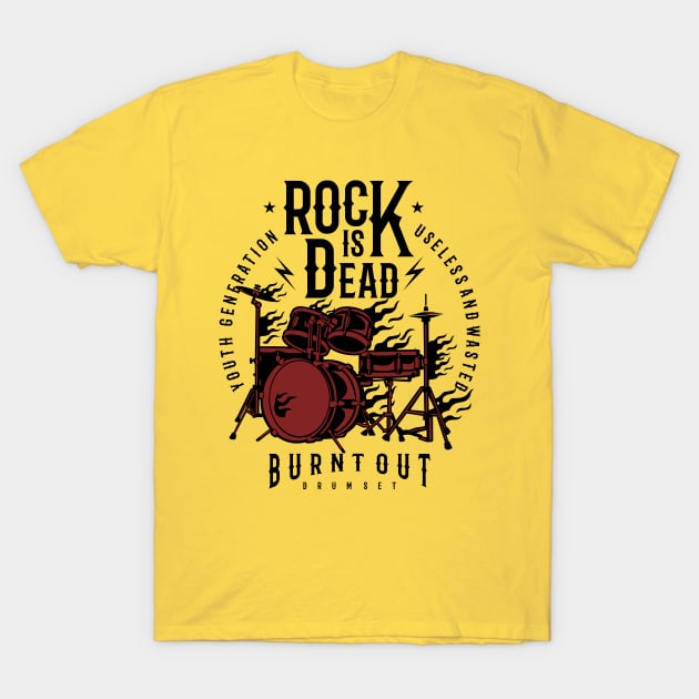 Rock Music T-Shirt by lionkingdesign